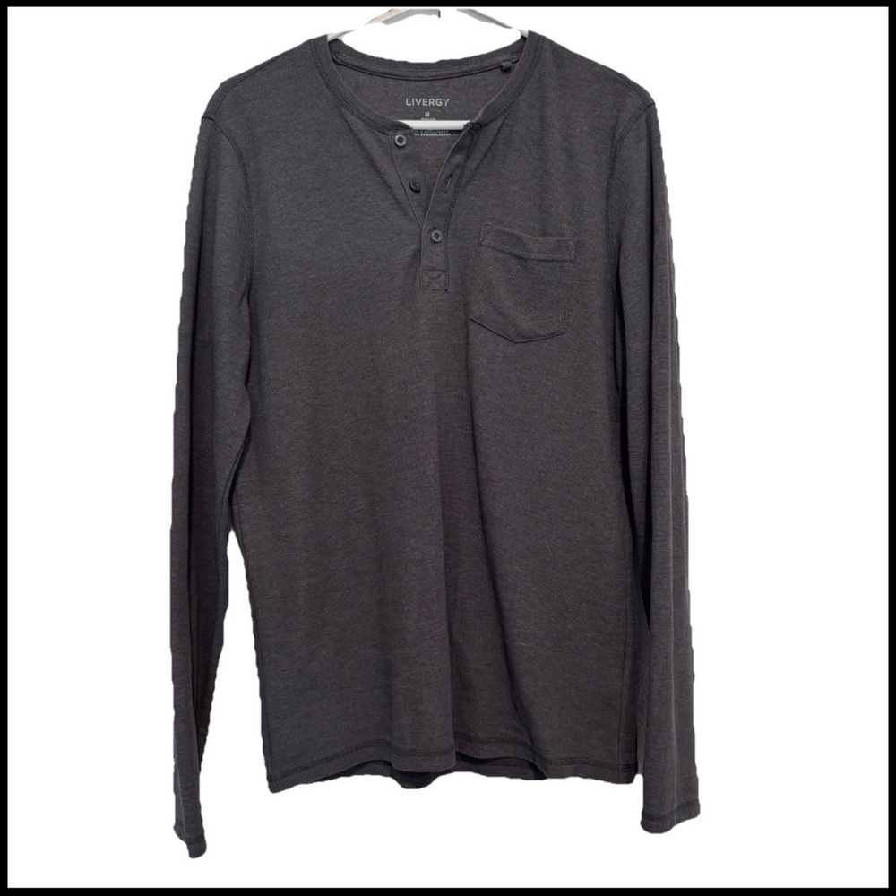 NWOT Livergy Men’s Grey Henley